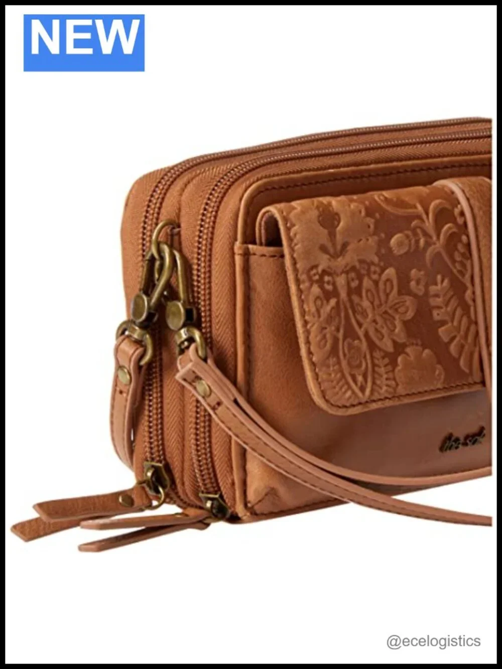 The Sak Sequoia Extra Large Smartphone Crossbody Leather Floral